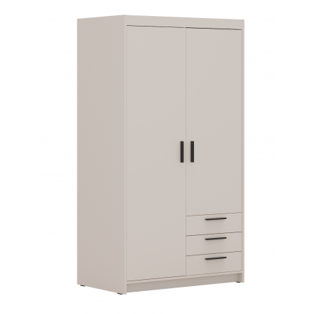 Szafa z szufladami 90 cm uchylna 2D TRINO beż piaskowy